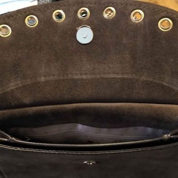 Kate Spade New York Boulder Lane Suede Maggy Saddle Bag - Picture 2 of 3